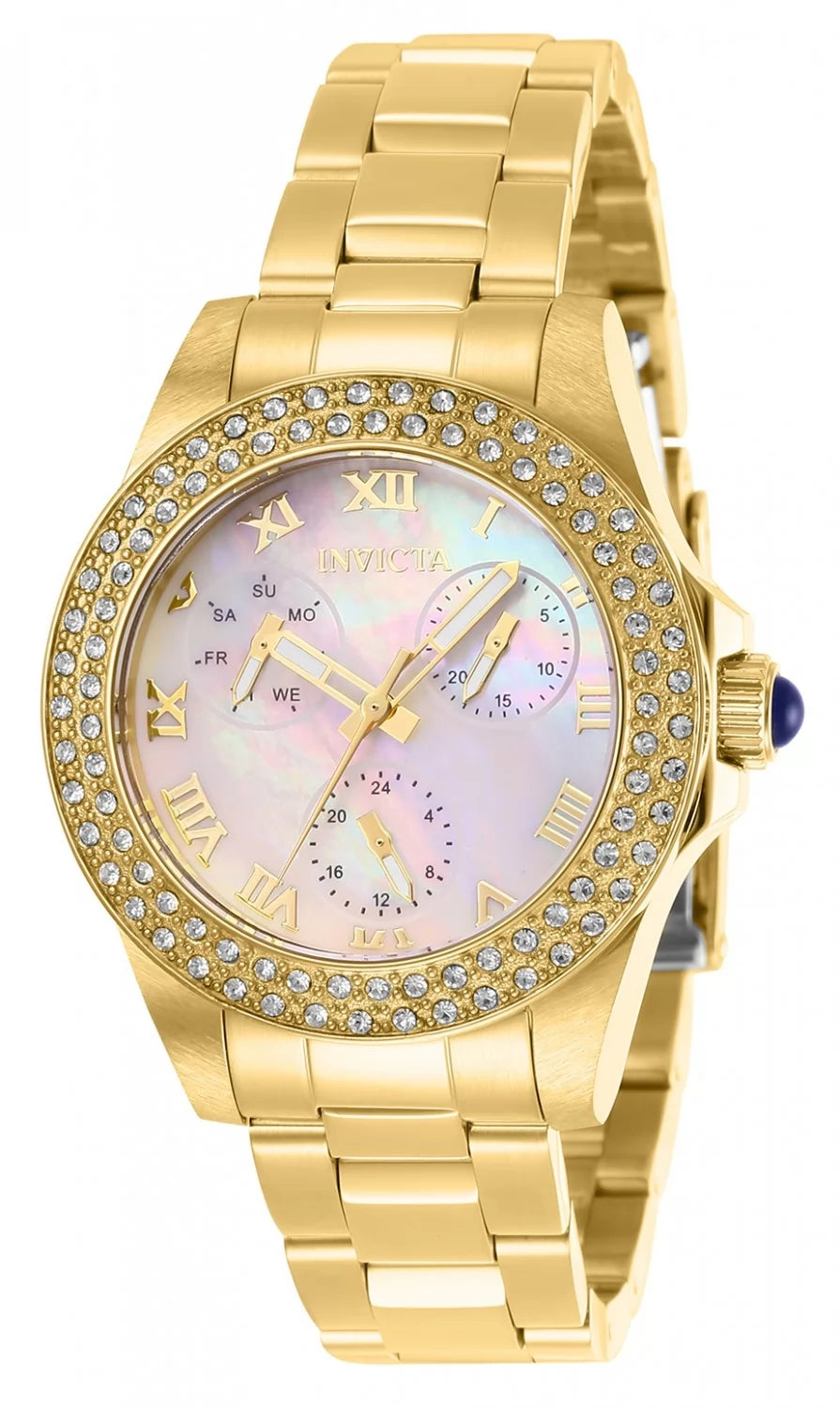 Invicta Women's 28481 Angel Quartz Chronograph White Dial Watch