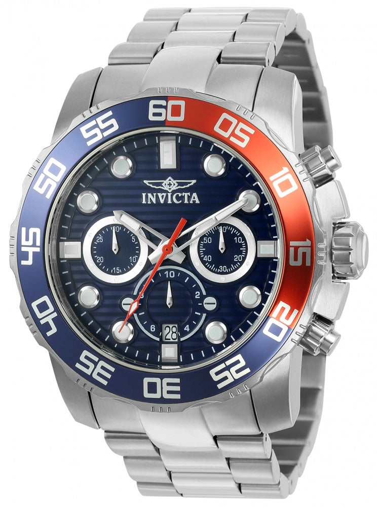 Invicta Men's 22225 Pro Diver Quartz Chronograph Blue Dial Watch