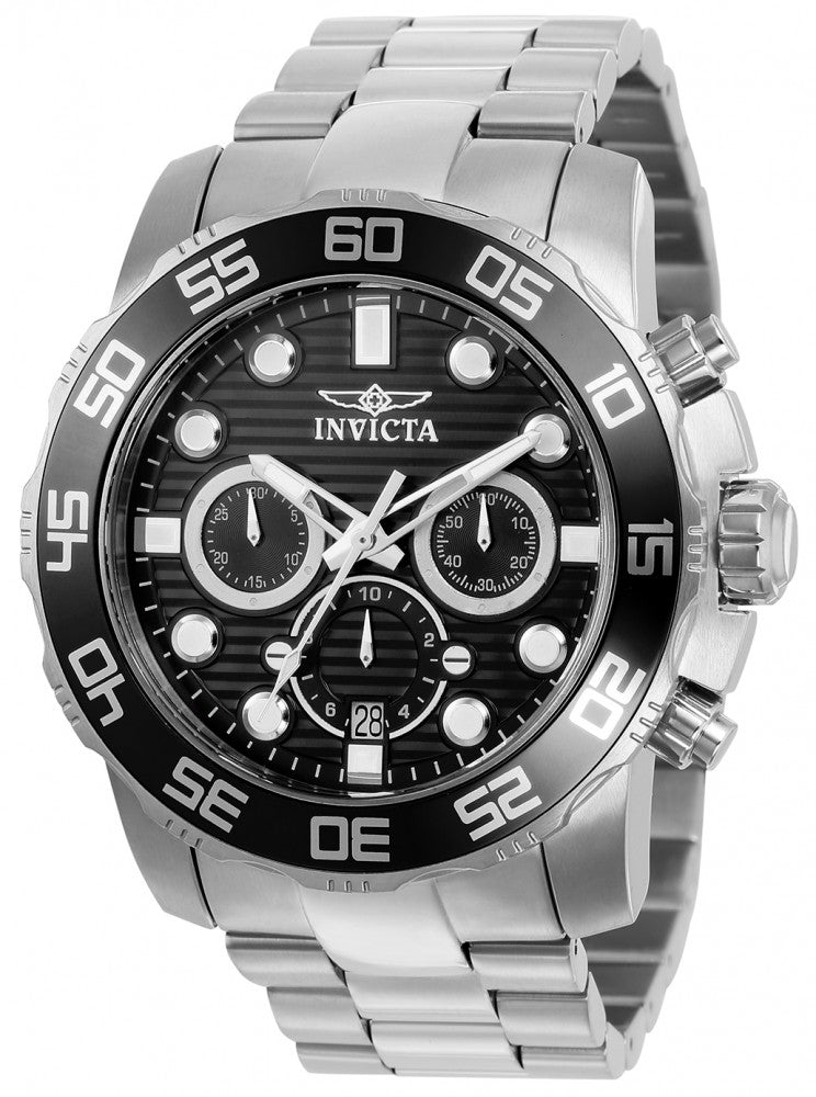 Invicta Women's 22226 Pro Diver Quartz Chronograph Black Dial Watch