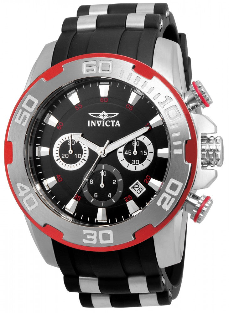 Invicta Men's 22307 Pro Diver Quartz Chronograph Black Dial Watch