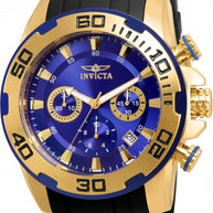 Invicta Men's 22313 Pro Diver Quartz Chronograph Blue Dial Watch