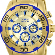 Invicta Men's 22320 Pro Diver Quartz Chronograph Gold Dial Watch