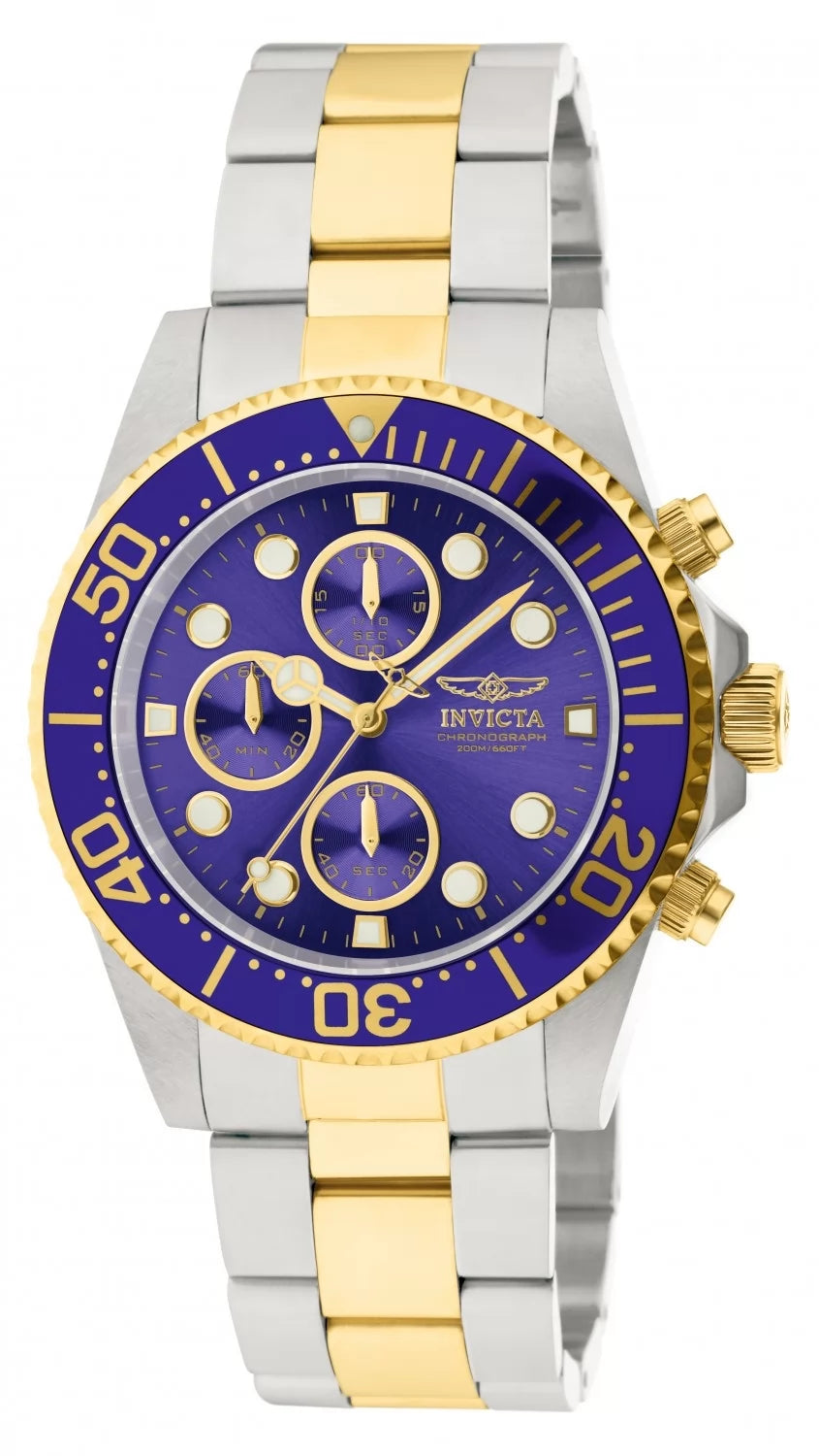 Invicta Men's 1773 Pro Diver  Quartz Chronograph Blue Dial Watch