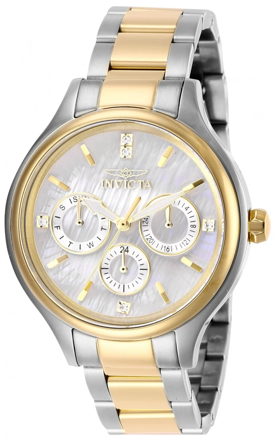 Invicta Women's 28655 Angel Philadelphia Eagles Quartz 3 Hand White Dial Watch
