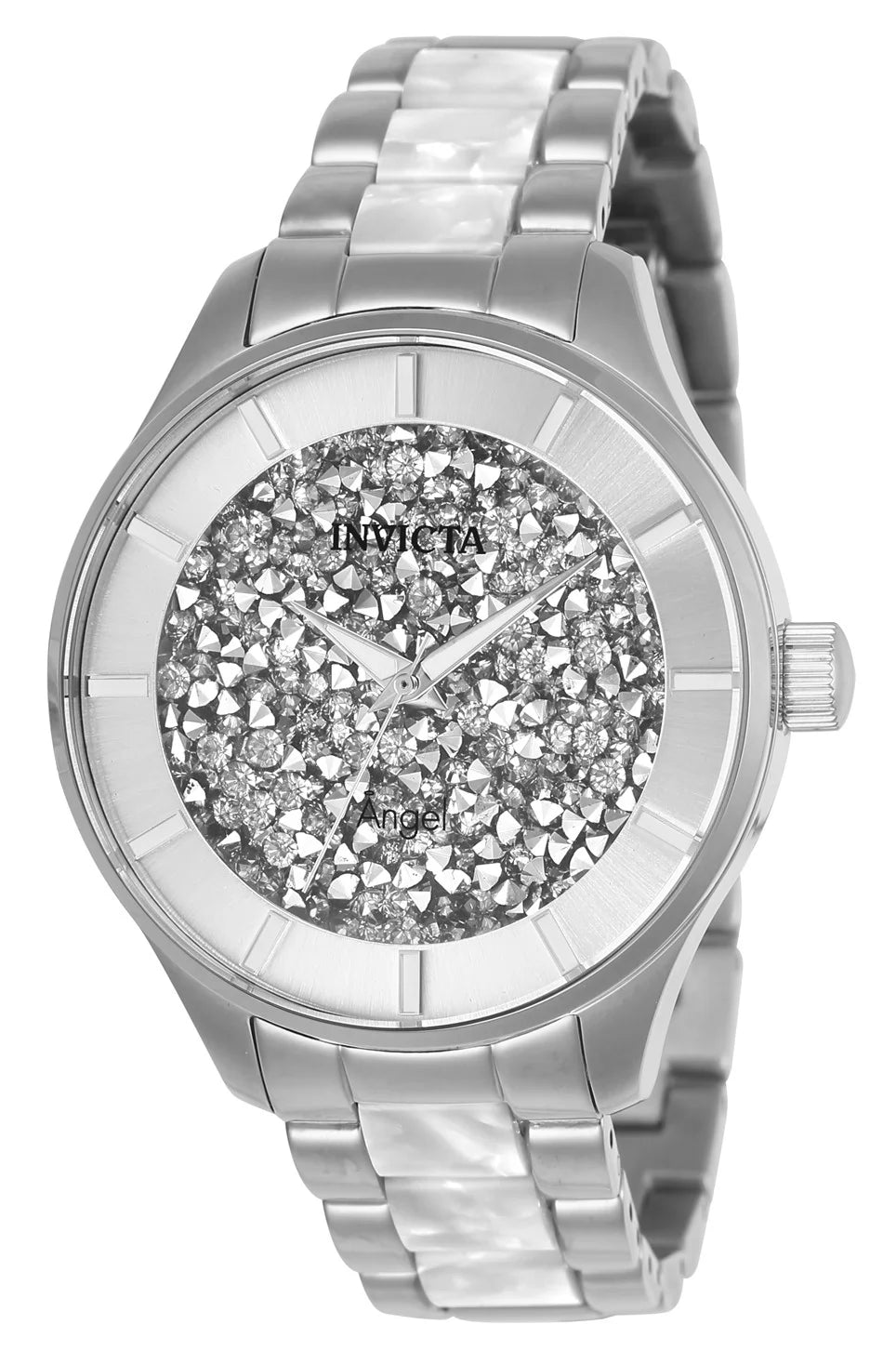 Invicta Women's 24667 Angel Quartz 3 Hand White Dial Watch