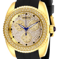 Invicta Women's 28485 Angel Quartz Chronograph Gold, Pave Dial Watch