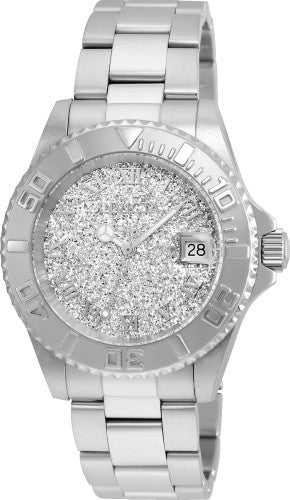Invicta Men's 22706 Angel Quartz 3 Hand Silver Dial Watch