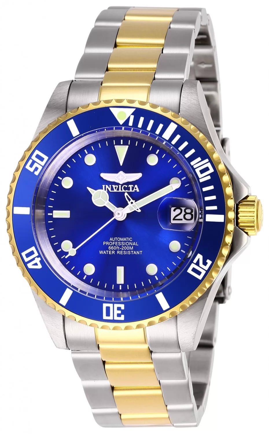 Invicta Men's 28662 Pro Diver Automatic 3 Hand Blue Dial Watch