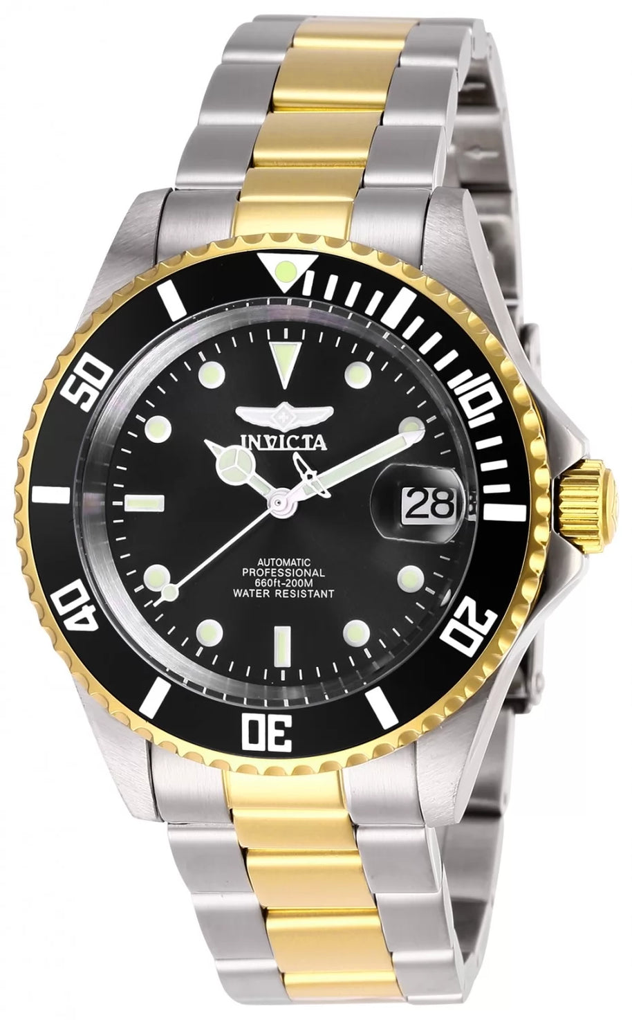 Invicta Men's 28663 Pro Diver Automatic 3 Hand Black Dial Watch