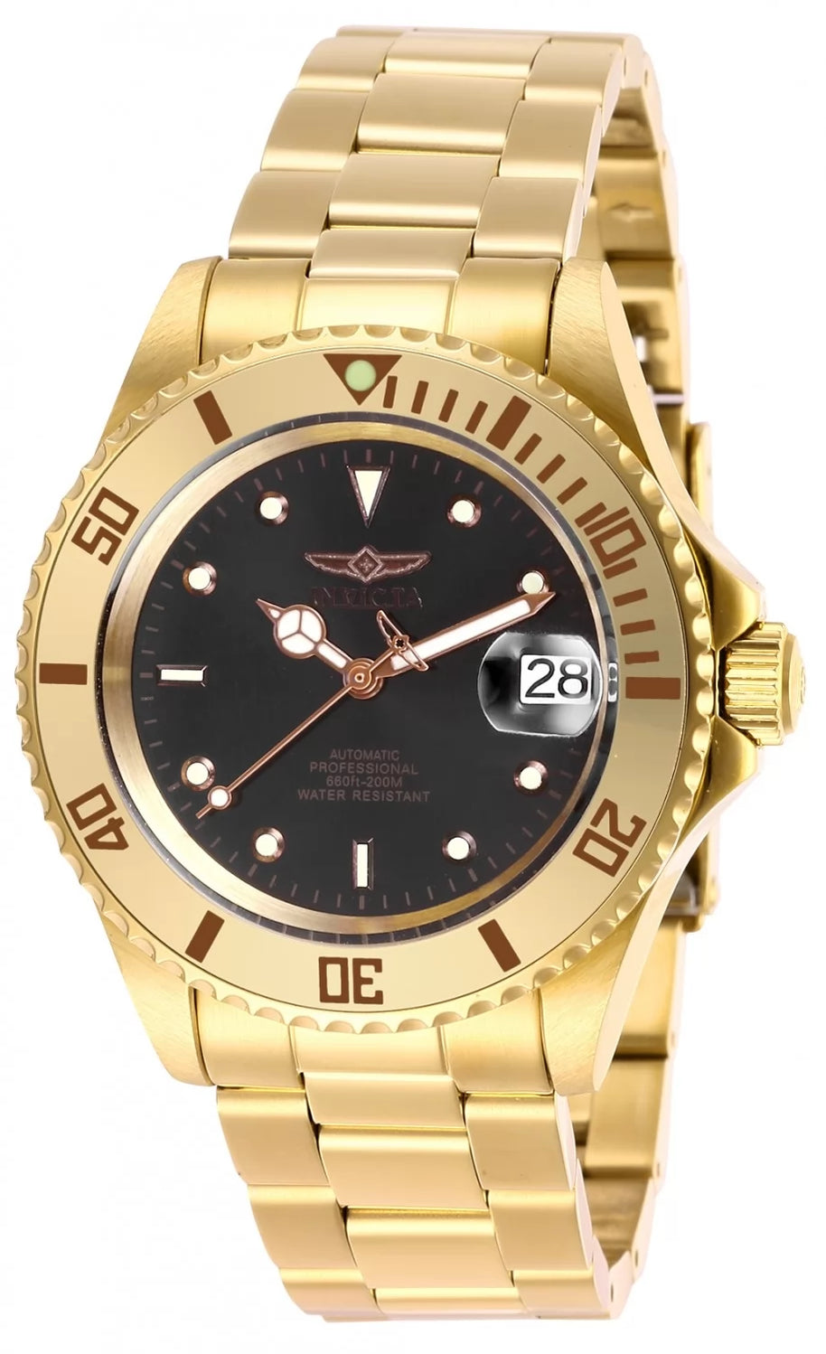 Invicta Men's 28664 Pro Diver Automatic 3 Hand Black Dial Watch