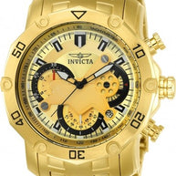 Invicta Women's 22761 Pro Diver Quartz Multifunction Gold Dial Watch