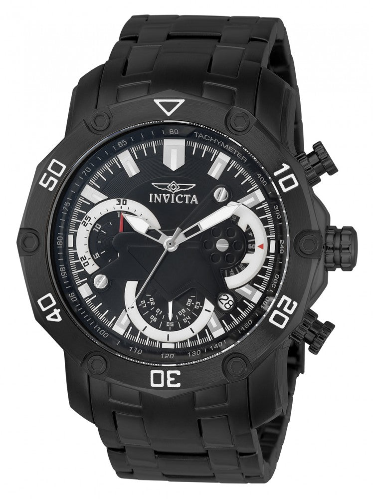 Invicta Men's 22763 Pro Diver Quartz Multifunction Black Dial Watch