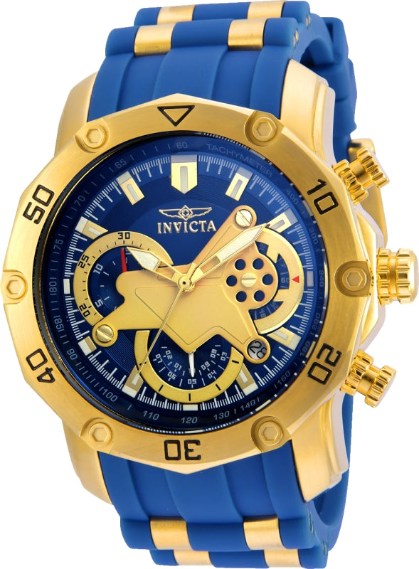 Invicta Men's 22798 Pro Diver Quartz 3 Hand Blue Dial Watch