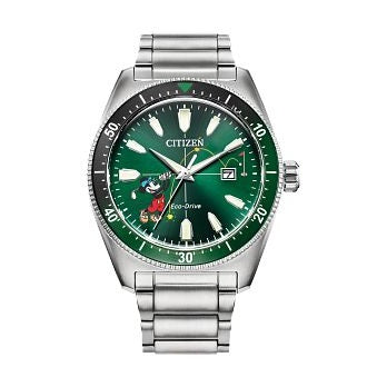 Citizen Brycen Sport AW1595-78W Blue Dial Stainless Steel Men's Watch