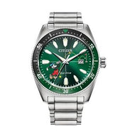 Citizen Brycen Sport AW1595-78W Blue Dial Stainless Steel Men's Watch