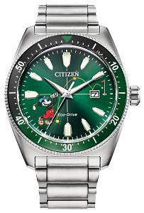 Citizen Brycen Sport AW1595-78W Blue Dial Stainless Steel Men's Watch