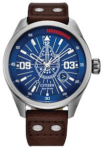Citizen AW5009-03W Star Wars Han Solo Eco-Drive Blue Dial Men's Watch