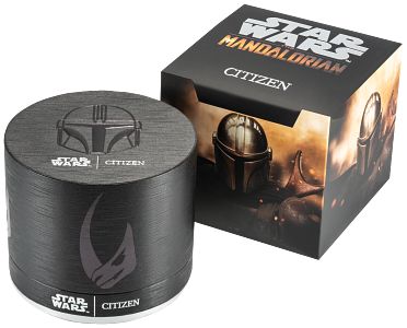 Citizen AW1411-05W Star Wars The Mandalorian Eco-Drive Black Dial Men's Watch