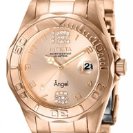 Invicta Women's 28681 Angel Quartz 3 Hand Rose Gold Dial  Watch