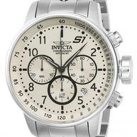 Invicta Men's 23077 S1 Rally Quartz Chronograph Ivory, White Dial Watch