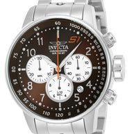 Invicta Men's 23081 S1 Rally Quartz Chronograph White, Brown Dial Watch