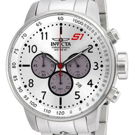 Invicta Men's 23083 S1 Rally Quartz Chronograph Silver, Grey Dial Watch