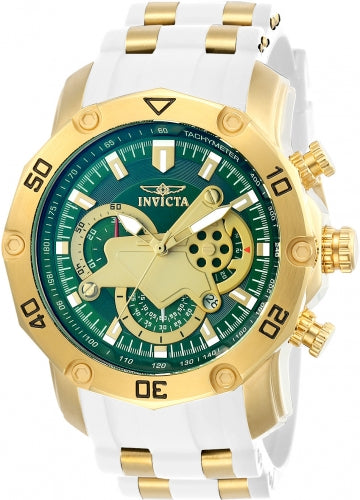Invicta Men's 23422 Pro Diver Quartz Multifunction Green Dial Watch