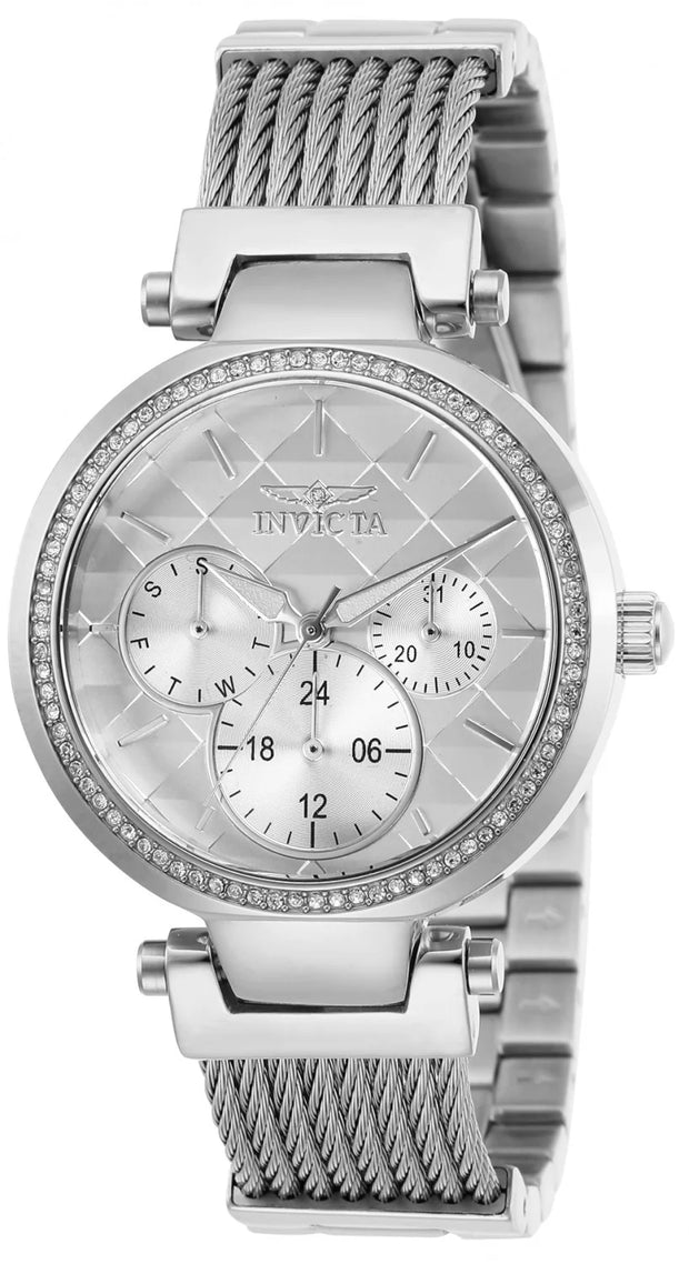 Invicta Women's 28915 Angel Quartz Chronograph White Dial Watch