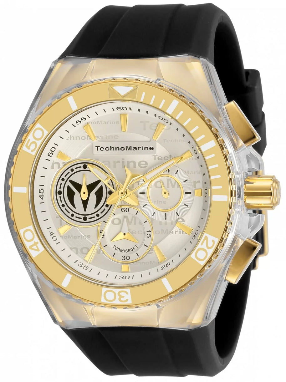 Technomarine Men's TM-118128 Cruise Quartz 3 Hand Antique Silver, Grey Dial Watch
