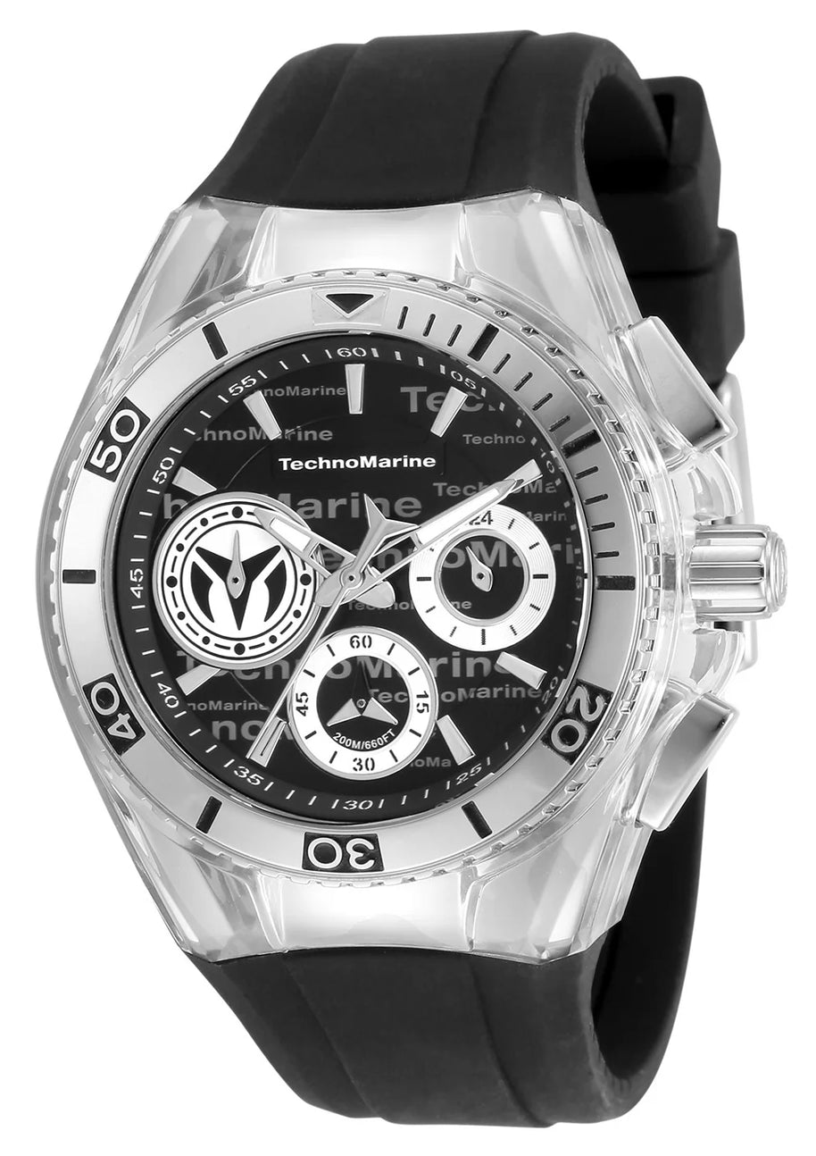 Technomarine Women's TM-118129 Cruise Quartz Black, Grey Dial Watch