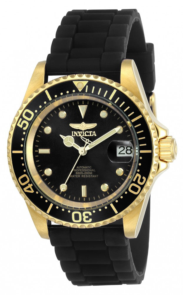 Invicta Men's 23681 Pro Diver Automatic 3 Hand Black Dial Watch
