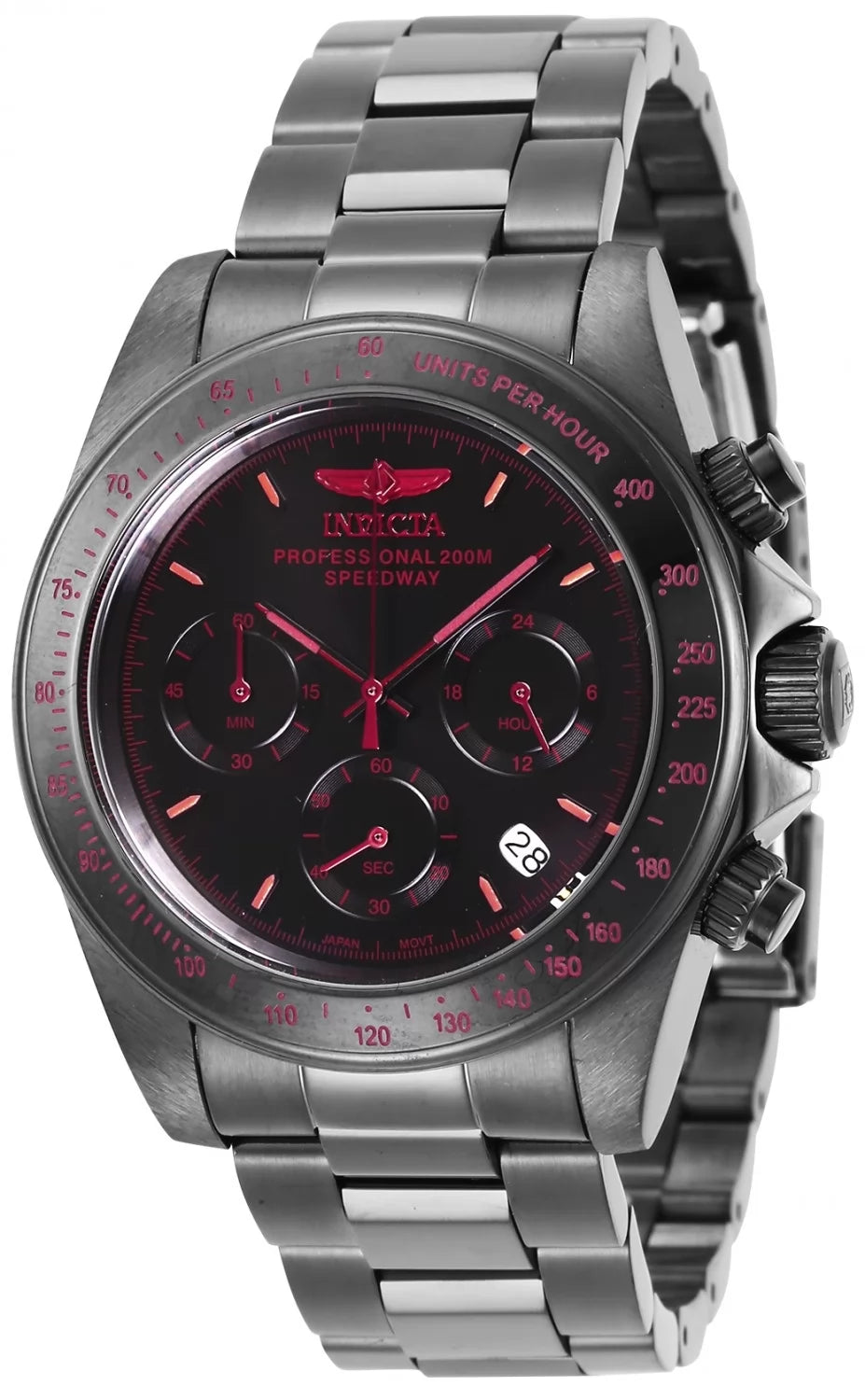 Invicta Men's 27771 Speedway Quartz Chronograph Black Dial Watch