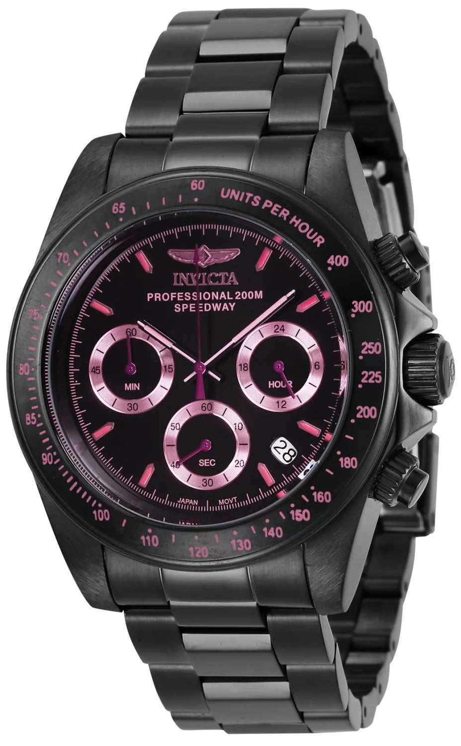 Invicta Men's 27773 Speedway Quartz Chronograph Black Dial Watch
