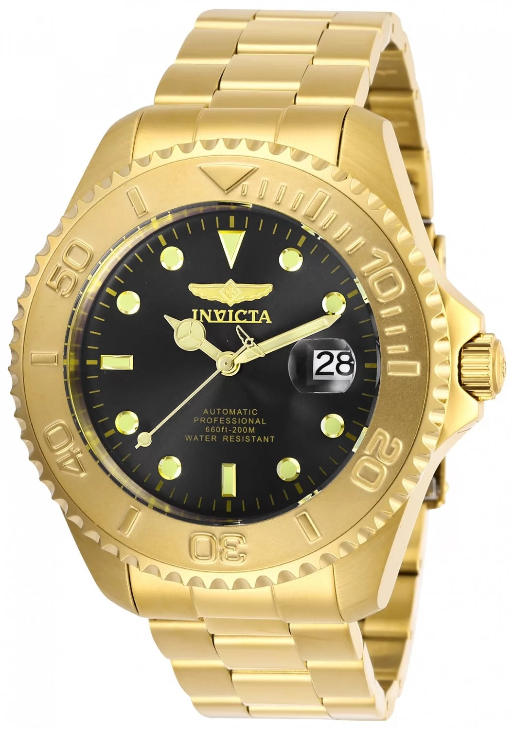 Invicta Men's 28952 Pro Diver Automatic 3 Hand Charcoal Dial Watch