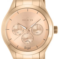 Invicta Women's 12467 Angel Quartz Chronograph Rose Gold Dial Watch