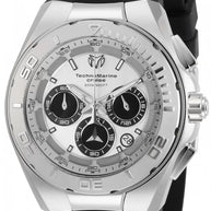 Technomarine Men's TM-115345 Cruise Quartz Chronograph Silver, Black Dial Watch