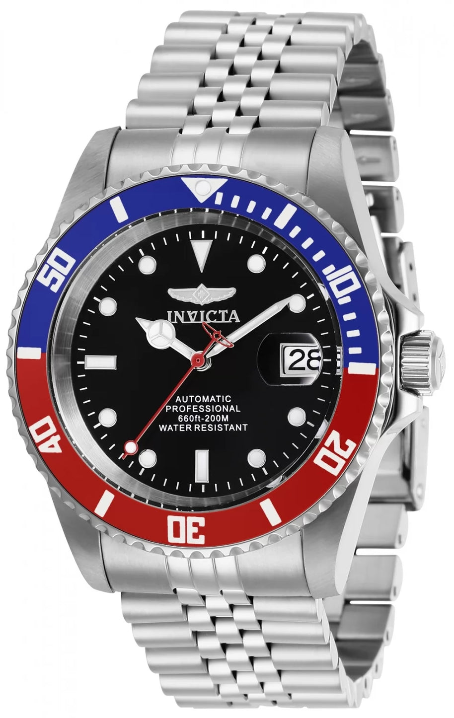 Invicta Men's 29176 Pro Diver Automatic 3 Hand Black Dial Watch