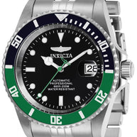 Invicta Men's 29177 Pro Diver Automatic 3 Hand Black Dial Watch