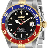 Invicta Men's 29180 Pro Diver Automatic 3 Hand Black Dial Watch