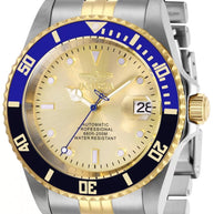 Invicta Women's 29181 Pro Diver Automatic 3 Hand Gold Dial Watch