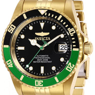 Invicta Men's 29184 Pro Diver Automatic 3 Hand Black Dial Watch