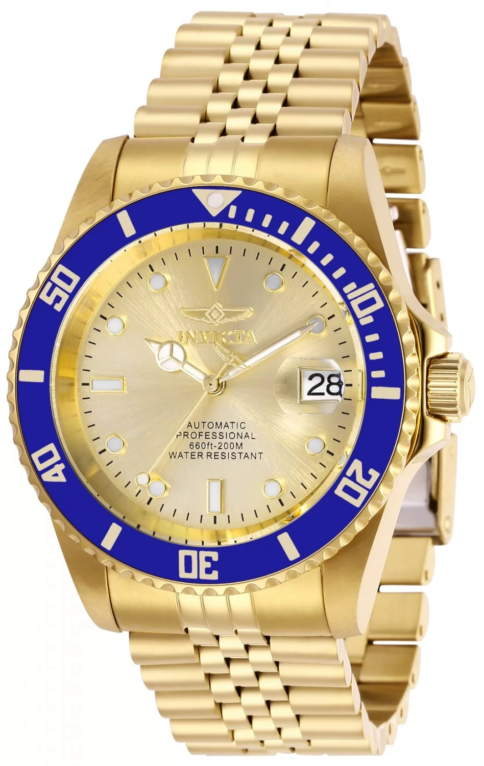 Invicta Men's 29185 Pro Diver Automatic 3 Hand Champagne Dial Watch