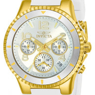 Invicta Women's 24187 BLU Quartz 3 Hand Silver Dial Watch