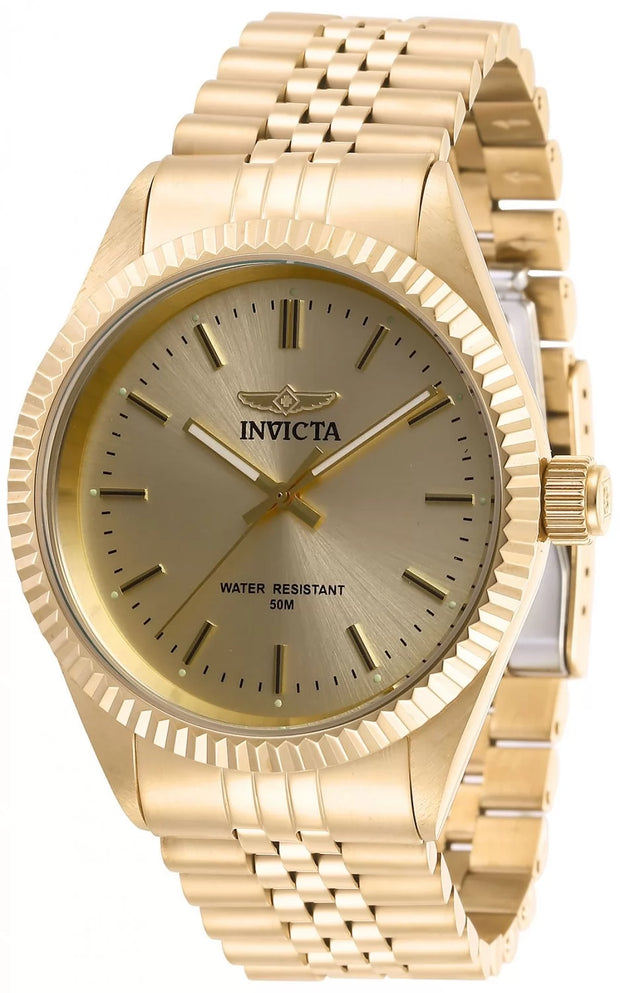 Invicta Men's 29388 Specialty  Quartz 3 Hand Champagne Dial Watch