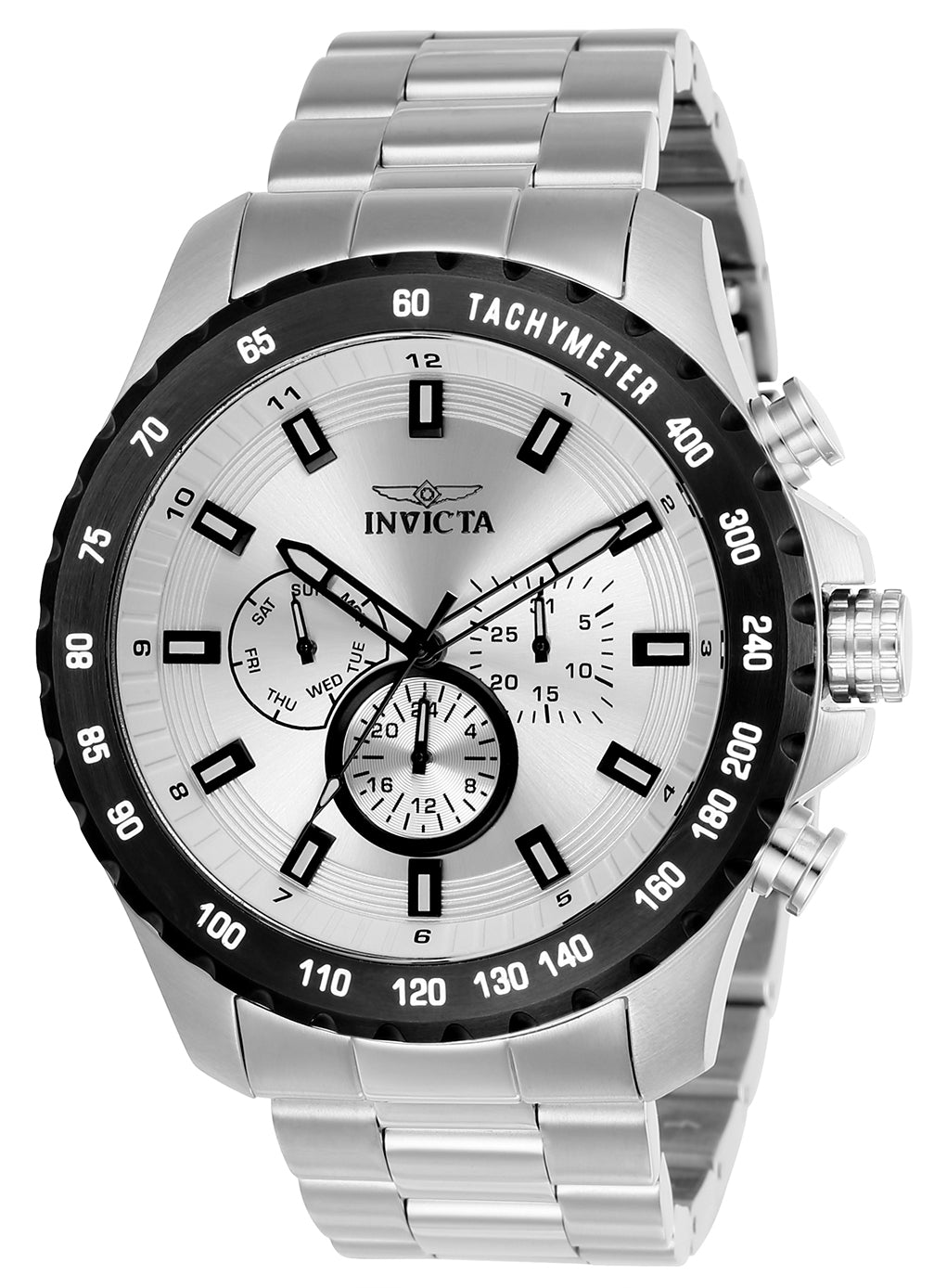 Invicta Men's 24211 Speedway Quartz Multifunction Silver Dial Watch