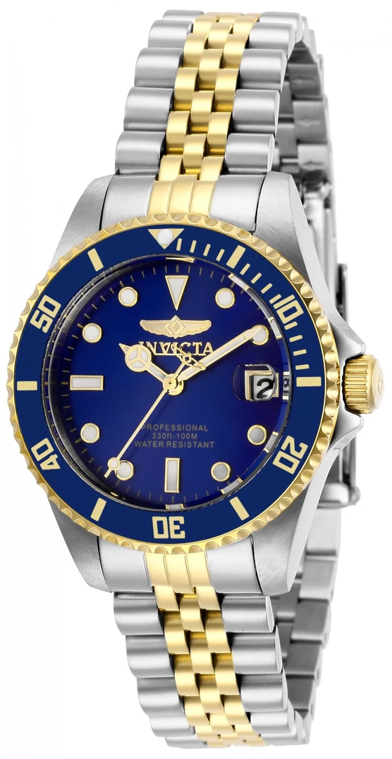 Invicta Women's 29188 Pro Diver Quartz 3 Hand Blue Dial Watch