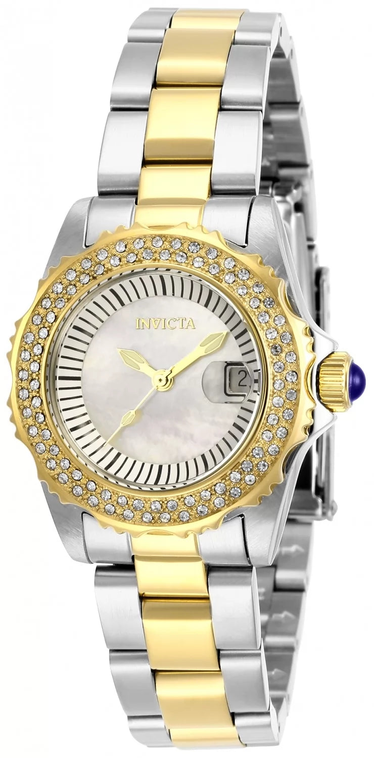 Invicta Women's 28443 Angel Quartz 3 Hand White Dial Watch