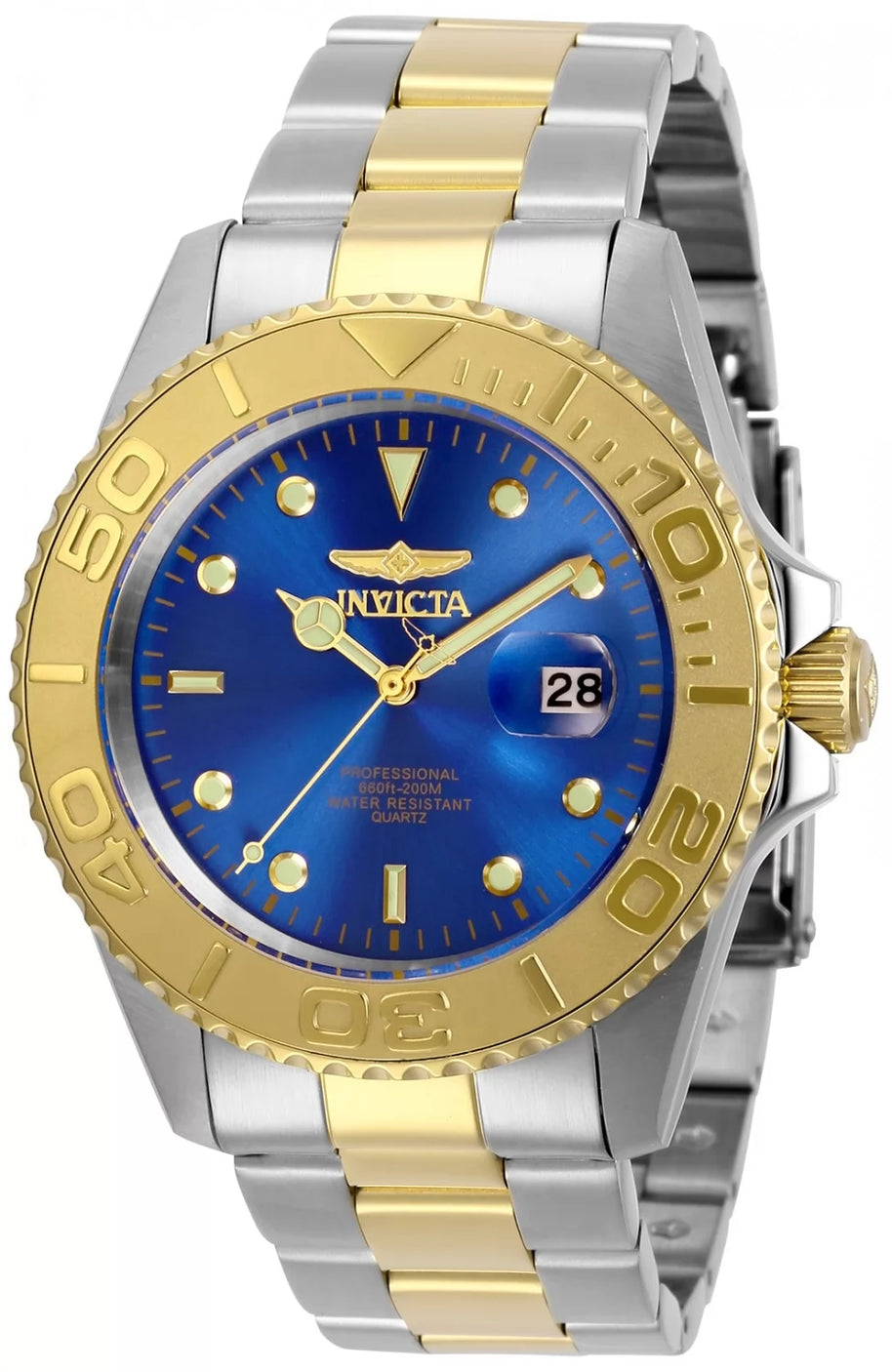 Invicta Men's 29949 Pro Diver Quartz 3 Hand Blue Dial Watch