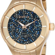Invicta Women's 24662 Angel Quartz 3 Hand Blue Dial Watch