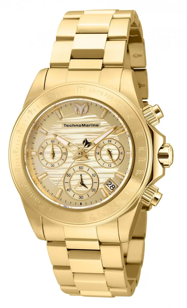 Technomarine Women's TM-219013 Manta Quartz Gold Dial Watch